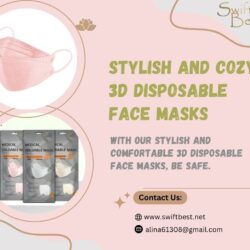 wStylish and Cozy 3D Disposable Face Masks